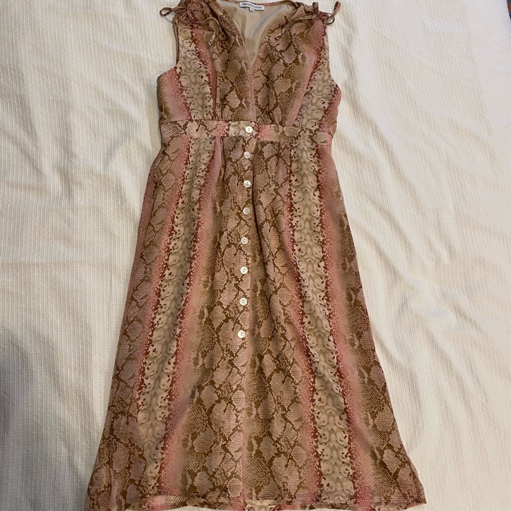 Heartloom Spencer Python Print Button Front Dress